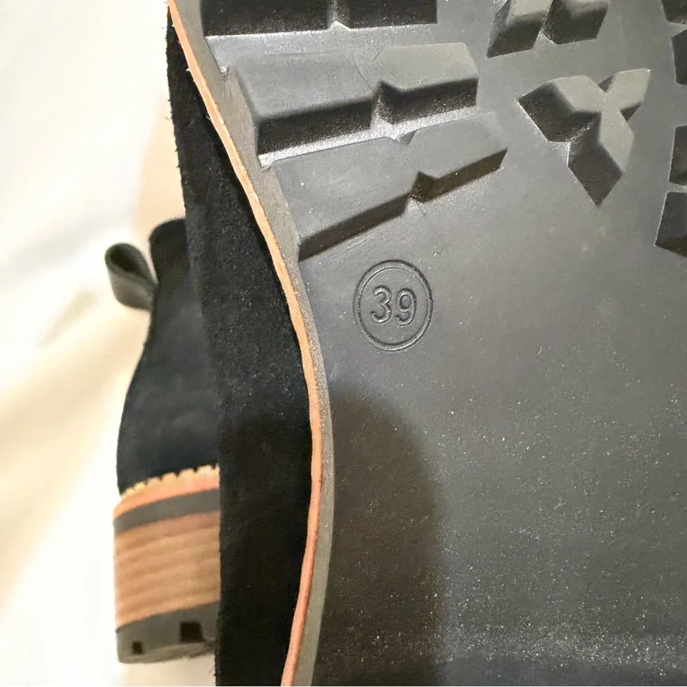 Black Suede Ankle Boots - Picture 5 of 6